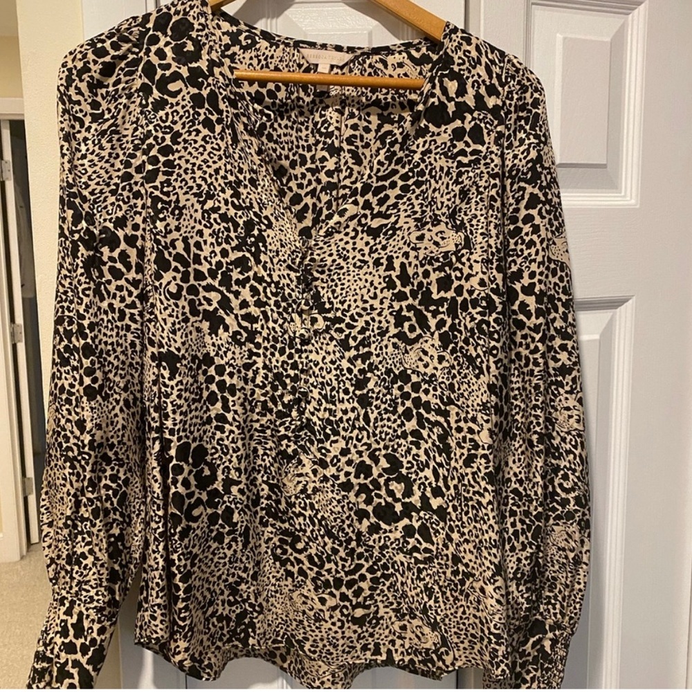 Rebecca Taylor Cheetah Print Blouse